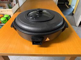 Hendi Party Pan elektrisch 1400 W mit Glasdeckel