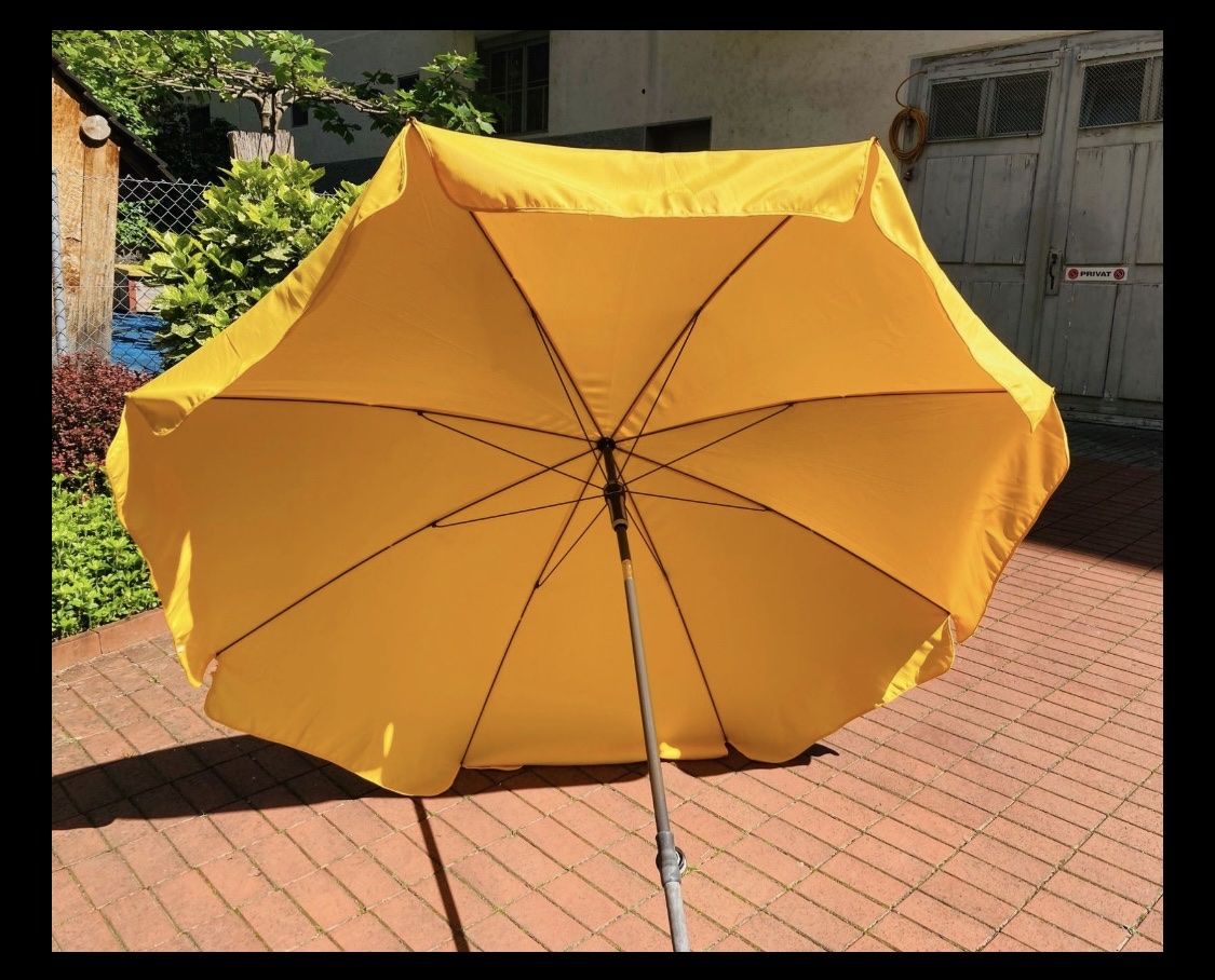 Sonnenschirme: Doppler Sonnenschirm gelb – Gebraucht aus Zürich von leo_tqv6