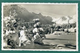 Arosa, Wintermorgen, gelaufen, ca. 1940
