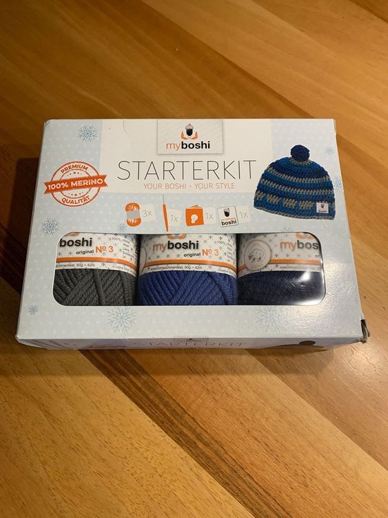 Noris My Boshi Häkel-Set – Fan Mütze Selbst Häkeln In Rot & Schwarz, Inkl. Wolle & Anleitung