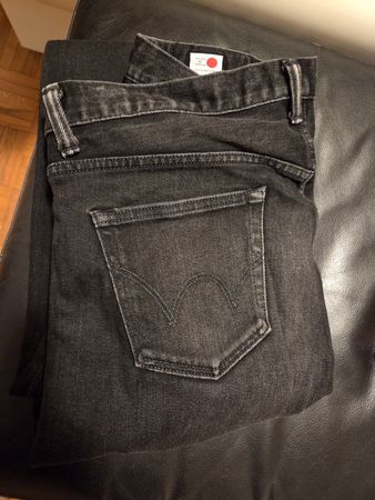 Edwin Slim Tapered Jeans, Gr 32x30, green selvedge