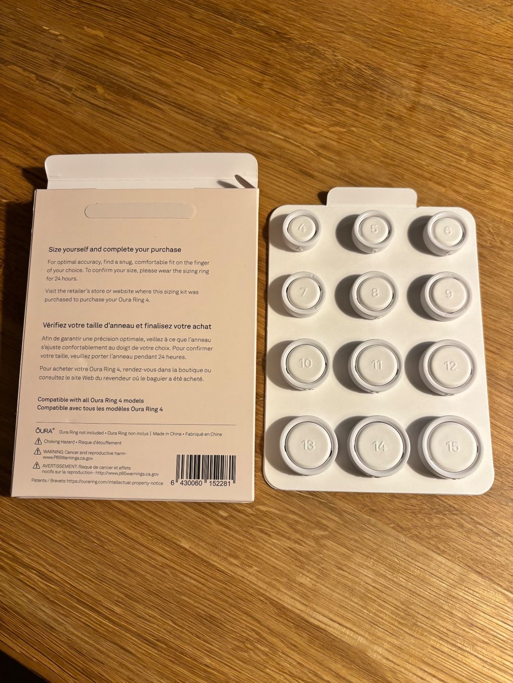 Oura Anelli: Oura Ring 4 - Sizing Kit – Usato da Einsiedeln venduto da LulinaG 1