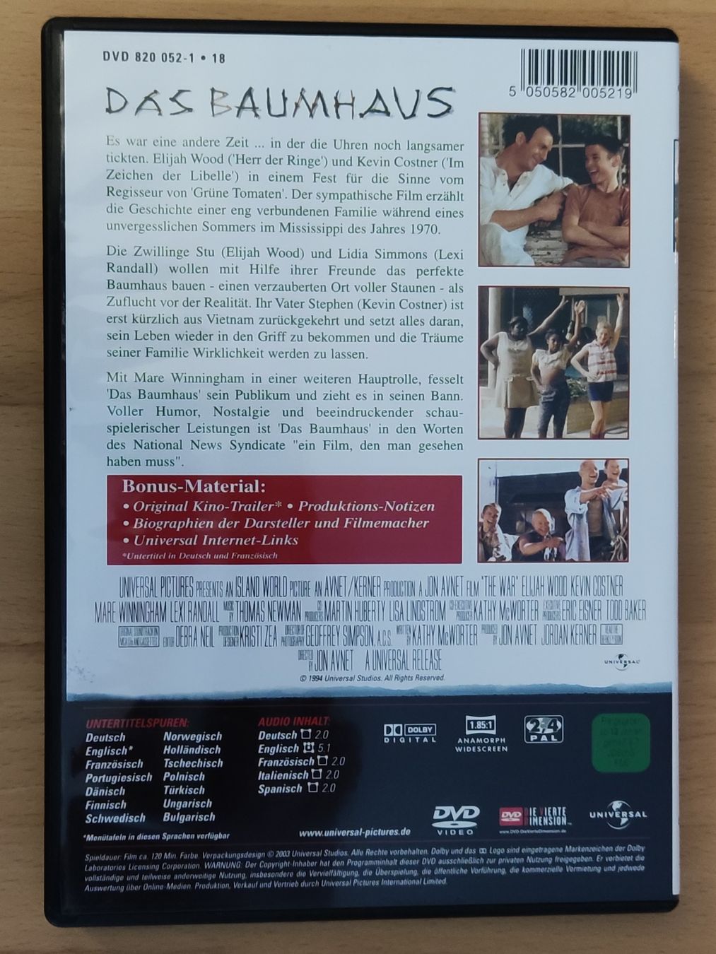 Tutti i DVDs: Das Baumhaus – (DVD/1994) – Usato da Schaffhausen venduto da philscardstore 1