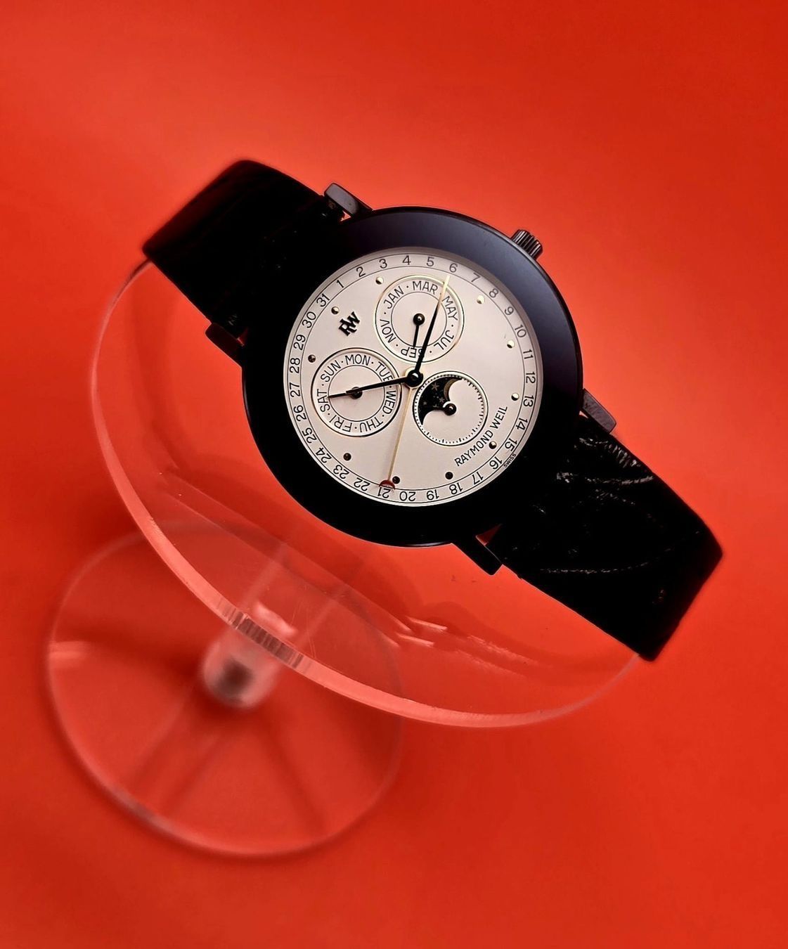 Raymond Weil Orologi: Raymond Weil Othello Triple Calendar Moonphase – Usato da Glattbrugg venduto da aquanautilus 8