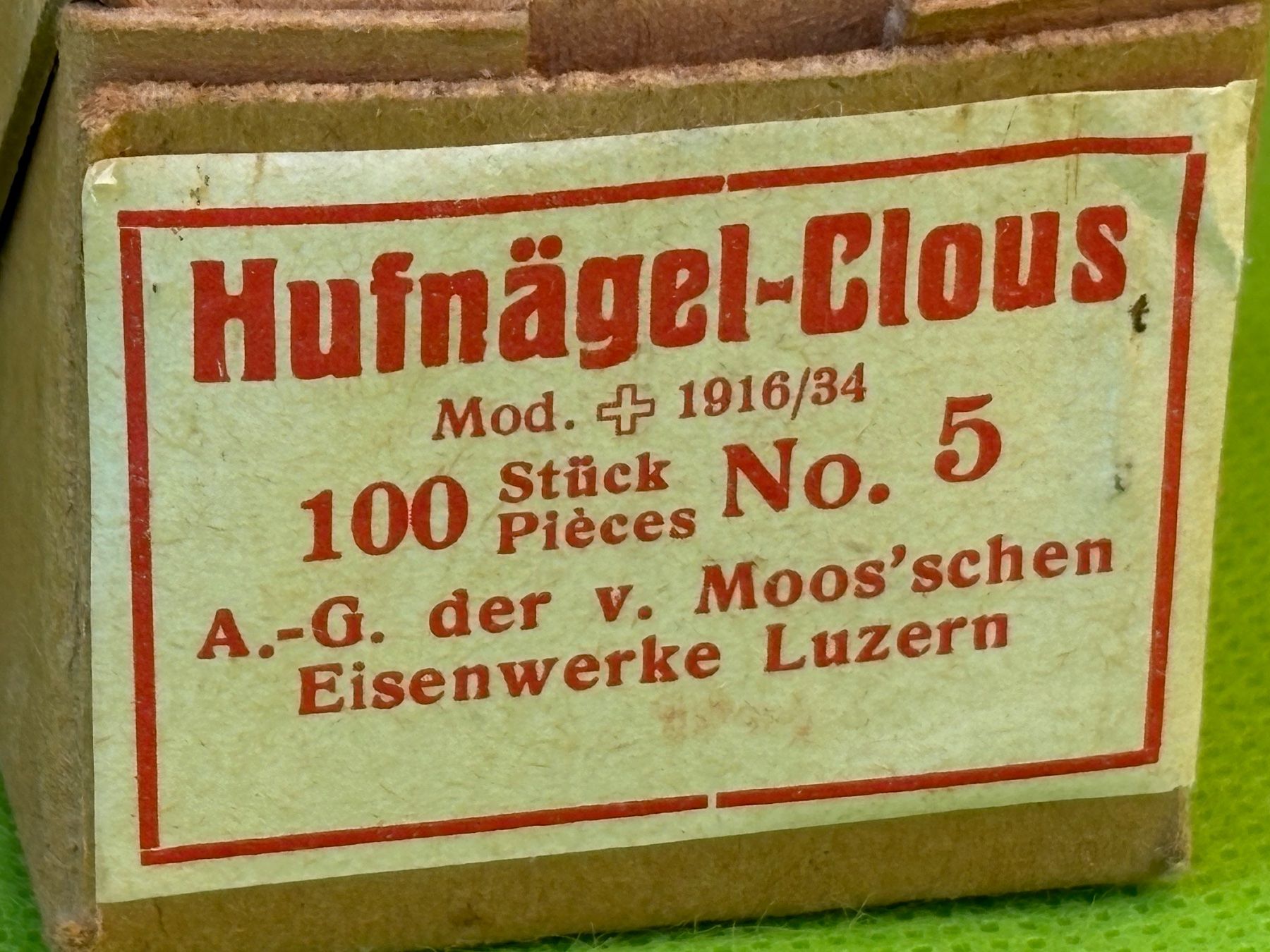 Schweizer Armee Alle Werkzeuge: Hufnägel No. 5  CH Armee – Gebraucht aus Wil SG von rolandsflohland 2