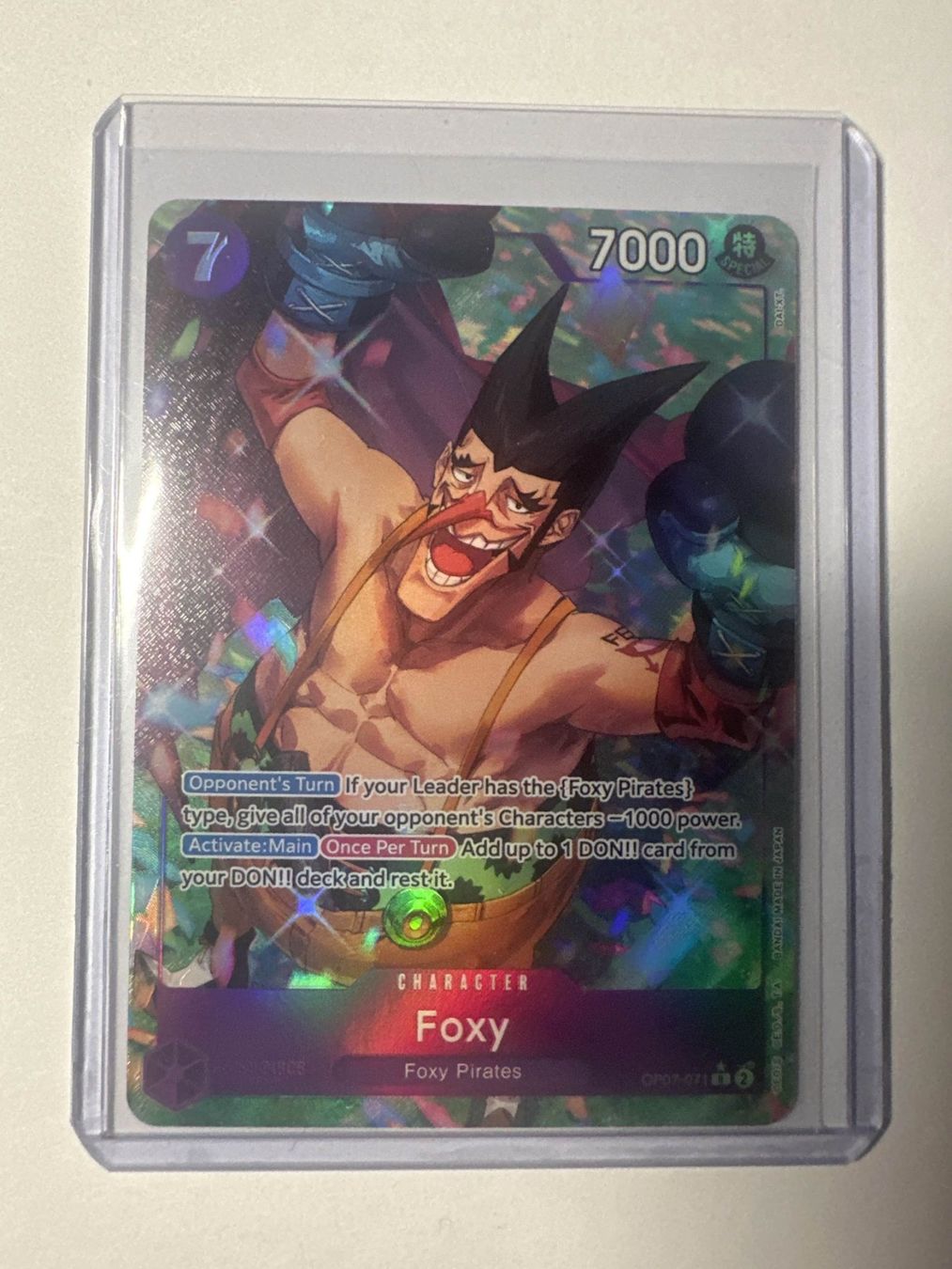 Bandai Carte collezionabili: One Piece Foxy (OP07-071) – Usato da Aesch BL venduto da LeekTCG