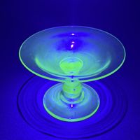 Compotier en ouraline verre à l’uranium UV 