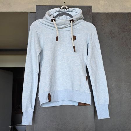 🐸 NAKETANO XS HOODIE / KAPUZENPULLOVER / PULLOVER HELLBLAU