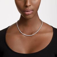 Swarovski Tennis Halskette  Silber 