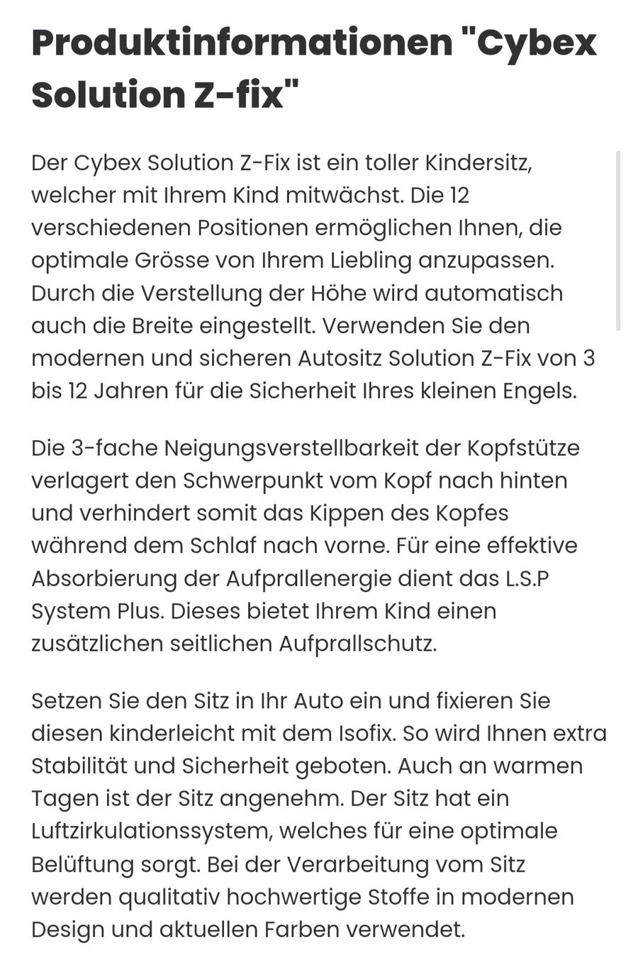 Cybex Seggiolini per auto: CYBEX Isifox Kindersitz – Usato da Birmensdorf ZH venduto da nad_5hfd 6