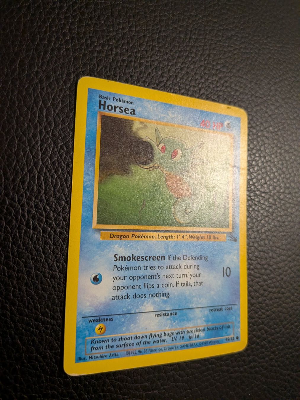 Pokémon Carte collezionabili: Fossil Horsea 49/62 Ab 1 – Usato da Paradiso venduto da Pkmn10 2