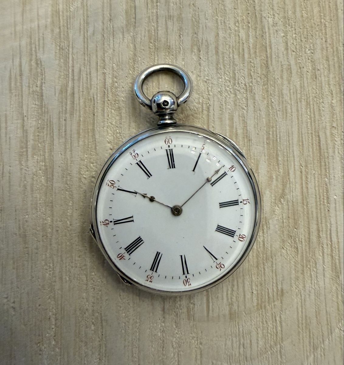 Orologi: Taschenuhr aus Silber / ca. Mitte 19. Jhd – Usato da Lupsingen venduto da slb_2wtb
