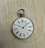 Taschenuhr aus Silber / ca. Mitte 19. Jhd