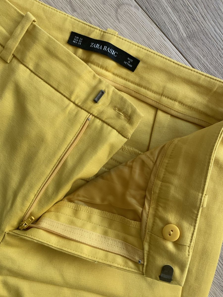 Zara Hosen: Zara Basic Stoffhose gelb, Grösse 34  – Gebraucht aus Zürich von ver_sb5p 2