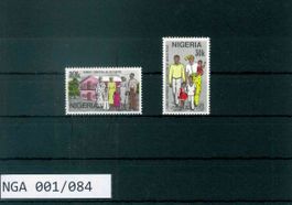 NIGERIA 2 BRIEFMARKEN TAG DER FAMILIE