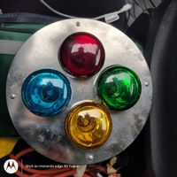 Vintage disco lights x4