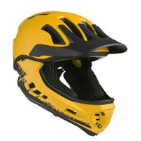 Frezzo Fullface Helm, abnehmbarer Kinnschutz Gr. M, gelb