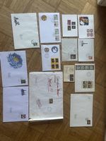 Verschiedene Couvert und Karten mit Briefmarken