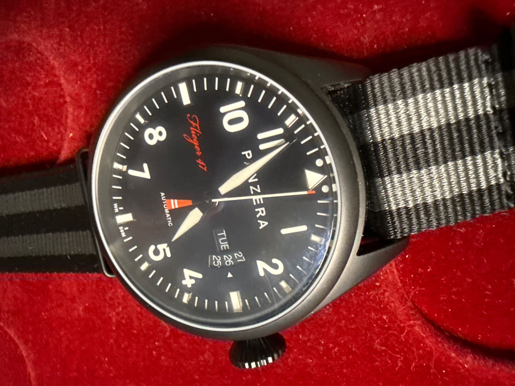 Orologi: Panzera Flieger 47 Automatic 46 mm – Usato da Pfeffingen venduto da Allhandelklgwatches 1