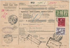 Begleitadresse, 1955,  St. Gallen über Basel 17
