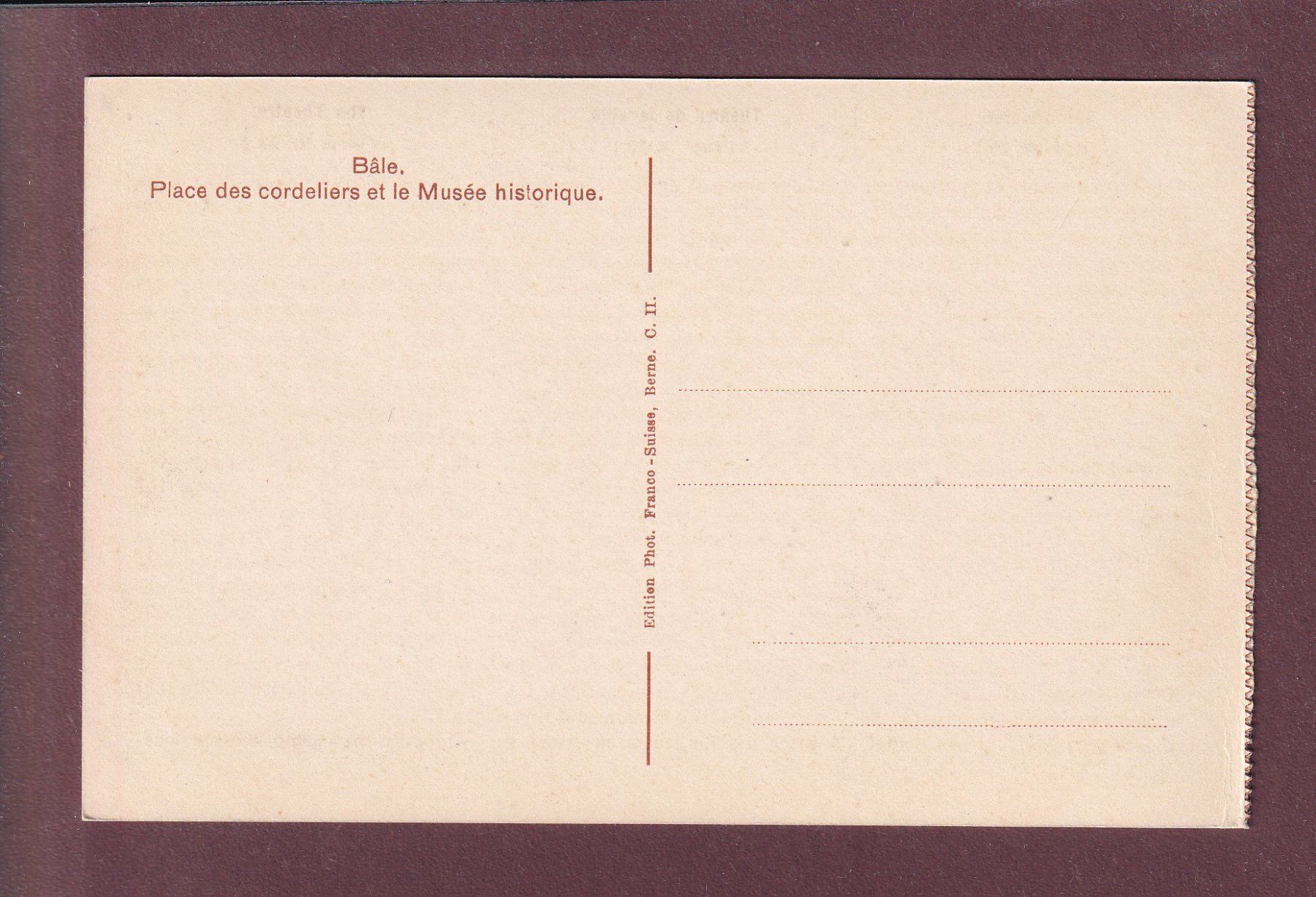 Cartoline postali: BASEL - Barfüsserplatz – Usato da Pully venduto da nicecards 1
