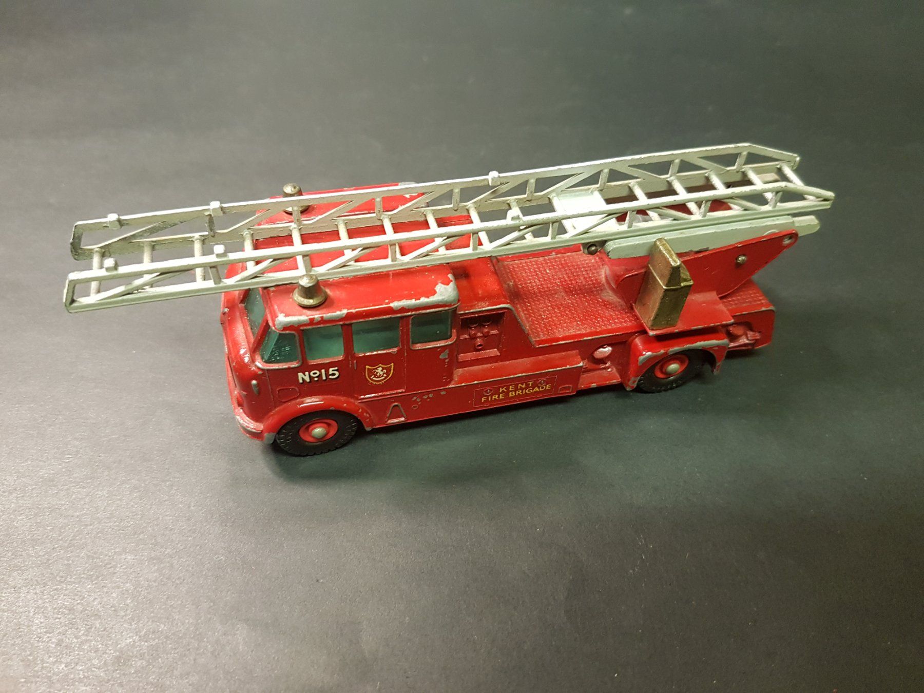 Matchbox Modellini d'auto: Matchbox King Size N° 15, Merryweather Fire Engine – Usato da Martigny venduto da Abm1000 1