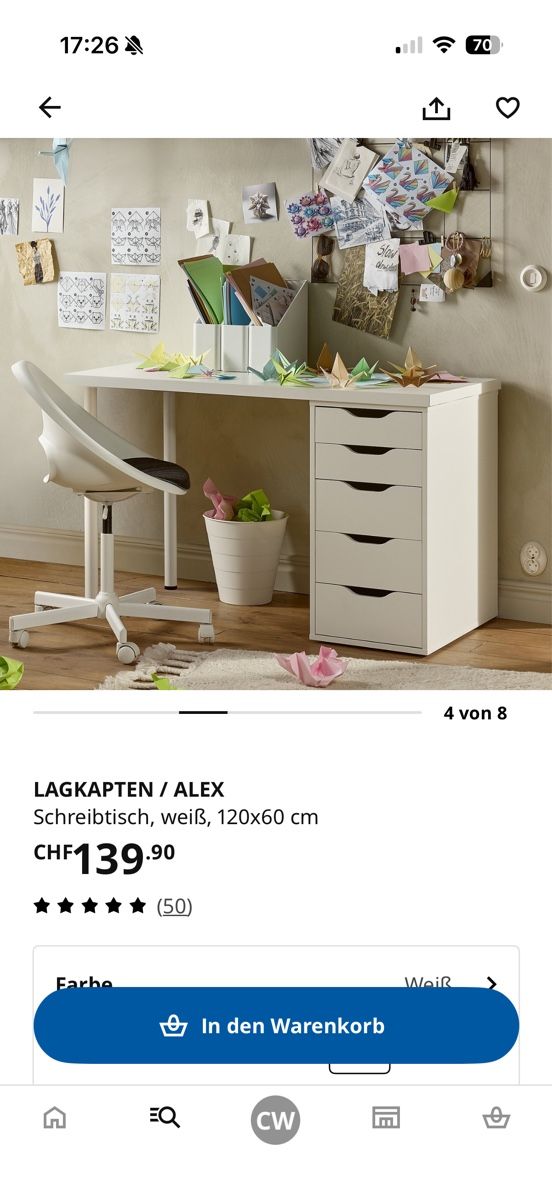Ikea Scrivanie: IKEA Lagkapten Schreibtisch – Usato da Langenthal venduto da nolicefl 3