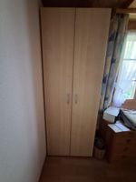 Kleiderschrank 2 Türen Buche Nachbildung guter Zustand