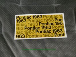 Pontiac Modellprogramm 1963 deutsch/französisch GM-Biel