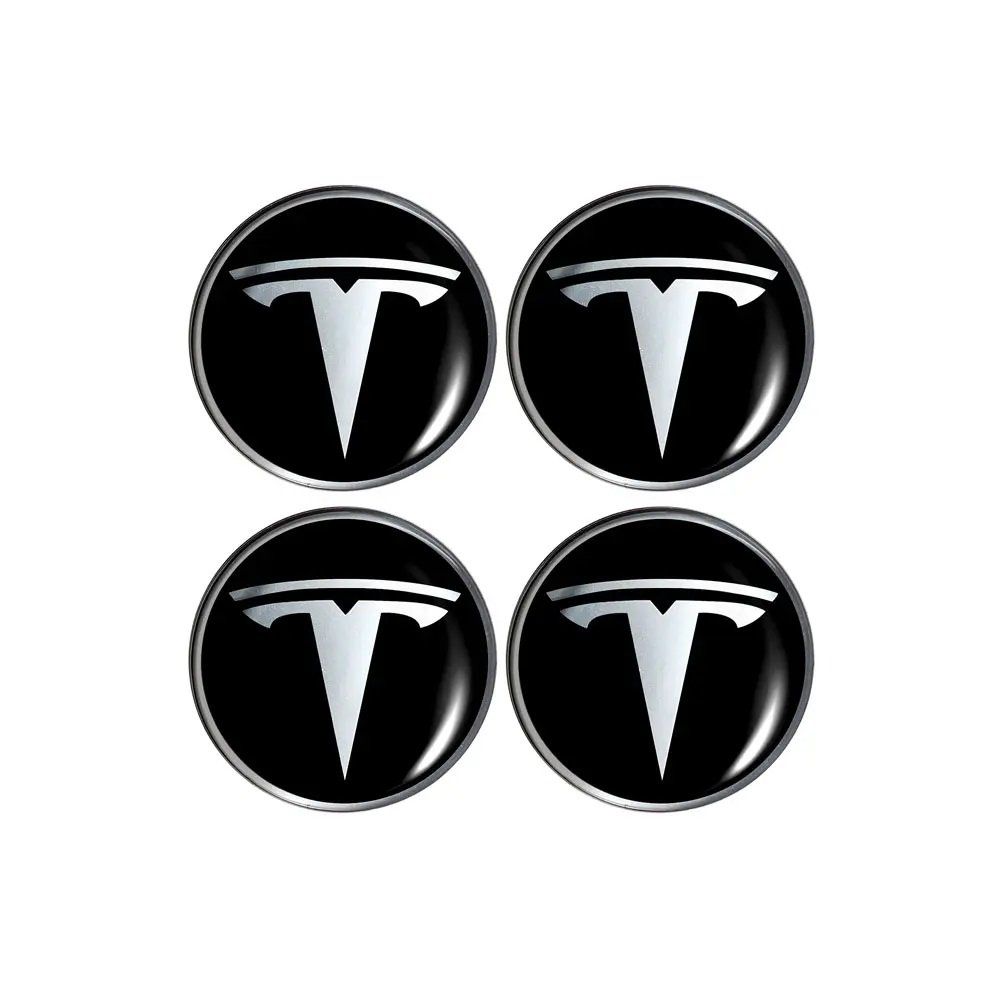 Carte collezionabili: Tesla Nabendeckel 3D Emblem 48mm Durchmesser 4Stk – Nuovo e nell'imballaggio originale da Goldach venduto da SSRConzept