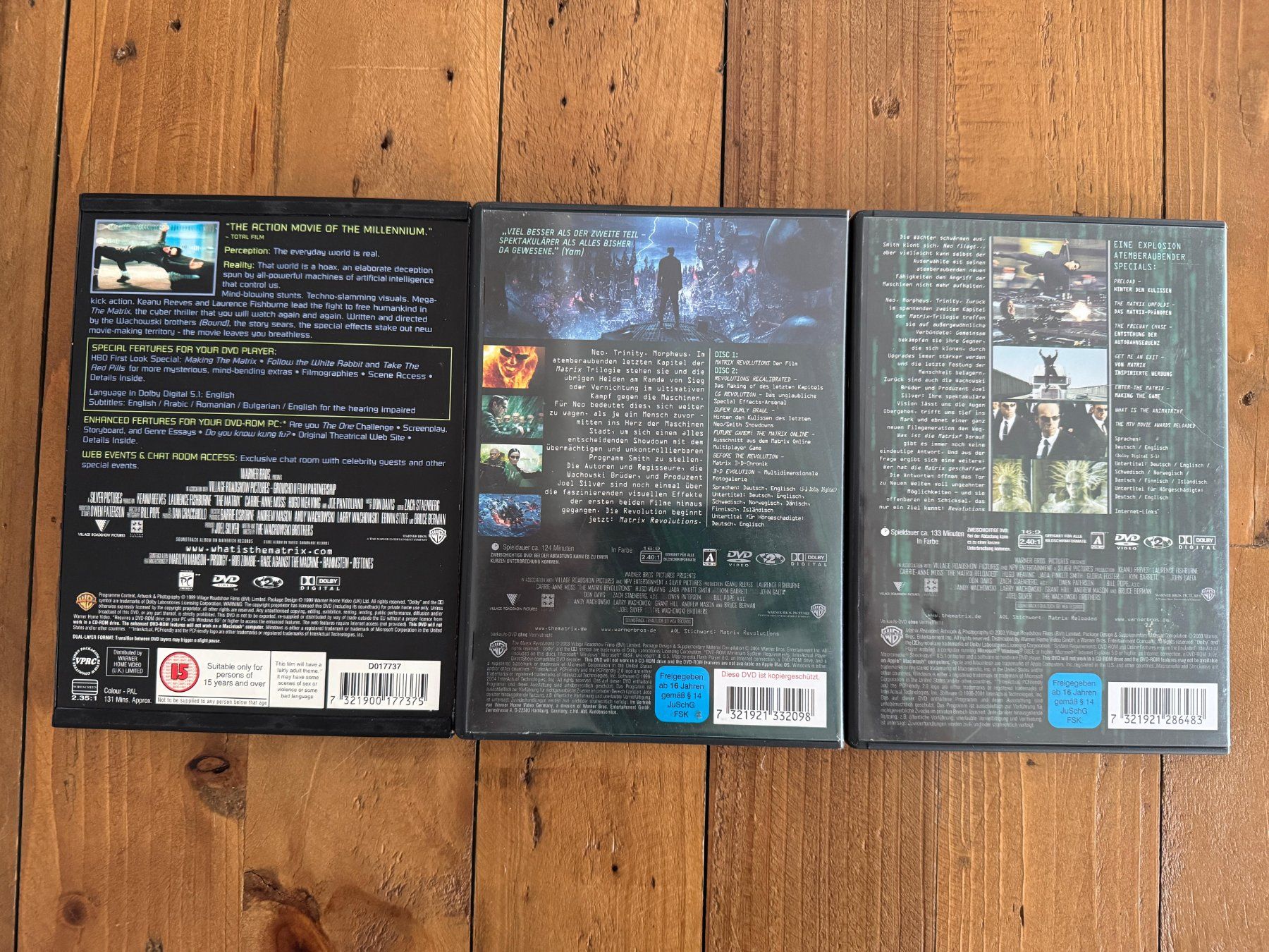 Alle DVDs: DVD: Matrix 1 - 3 – Gebraucht aus Belp von Smiley90 1