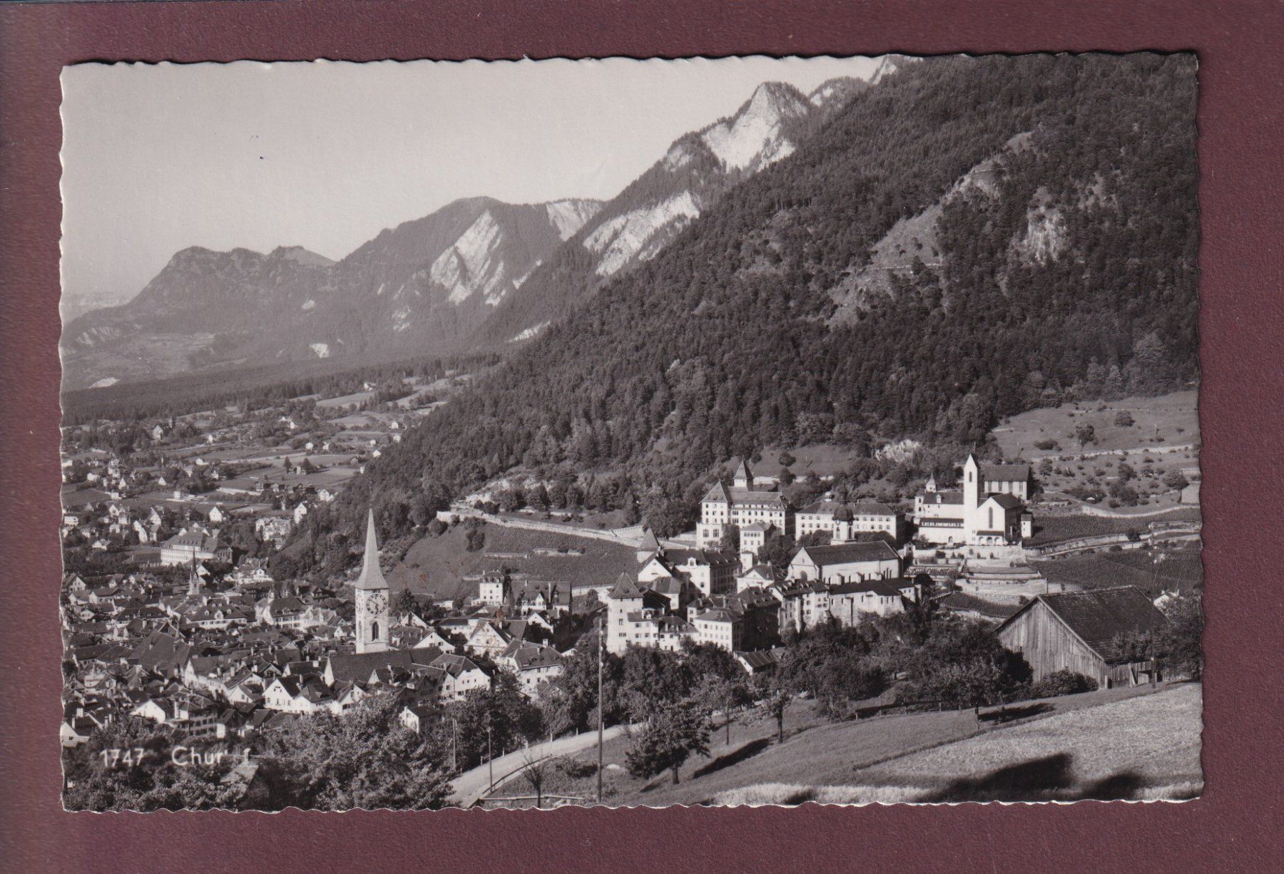 Cartoline postali: CHUR - Teilansicht – Usato da Pully venduto da nicecards