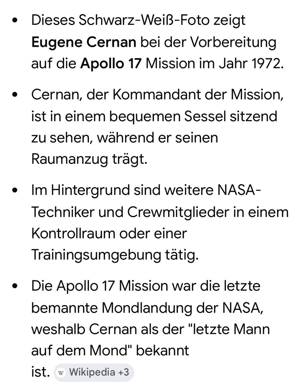 Foto & Immagini: Foto Apollo 17 Commander E. Cernan 1972 im NASA Training – Usato da Bern venduto da Artbrokerswitzerland 2