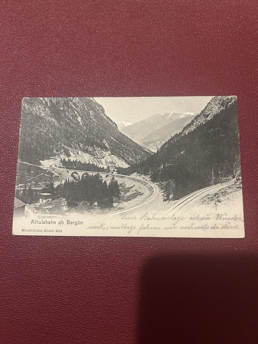 Cartoline postali: Albulabahn ob Bergün 1904 – Usato da Breganzona venduto da Milesbo