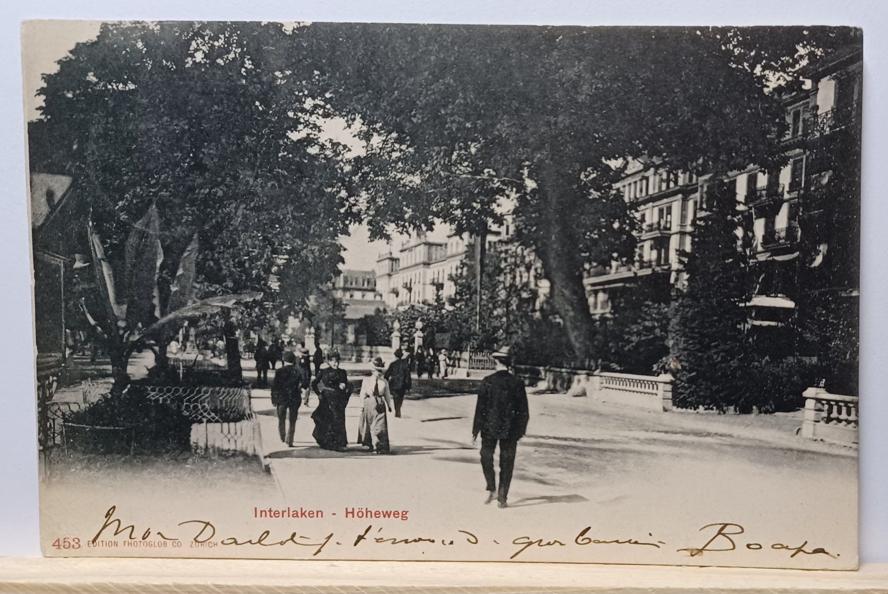 Cartoline postali: Interlaken Höheweg anno 1903, belebt – Usato da Aarau Rohr venduto da mgvw