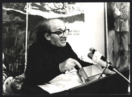 Fotografie Maler und Publizist Arie Gora