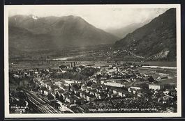 CPA Bellinzona, Panorama generale, 1933