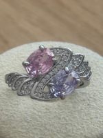 Luxus Elegante Gr: 18/8 Ring Zirkonia Farbe Silber