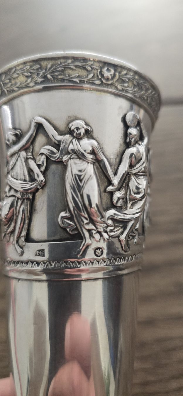 Tutte le decorazioni: Flûte argent 875 dorée Russie 19 eme – Usato da Martigny venduto da pivert03 5