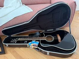 Takamine EF341SC Akustikgitarre mit Tonabnehmer - Japan
