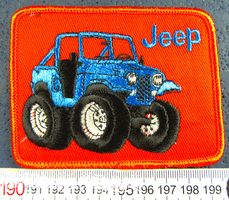 JEEP AUTO 4X4 OFF-ROAD AUTO PATCH AUFNÄHER MIT LEIM