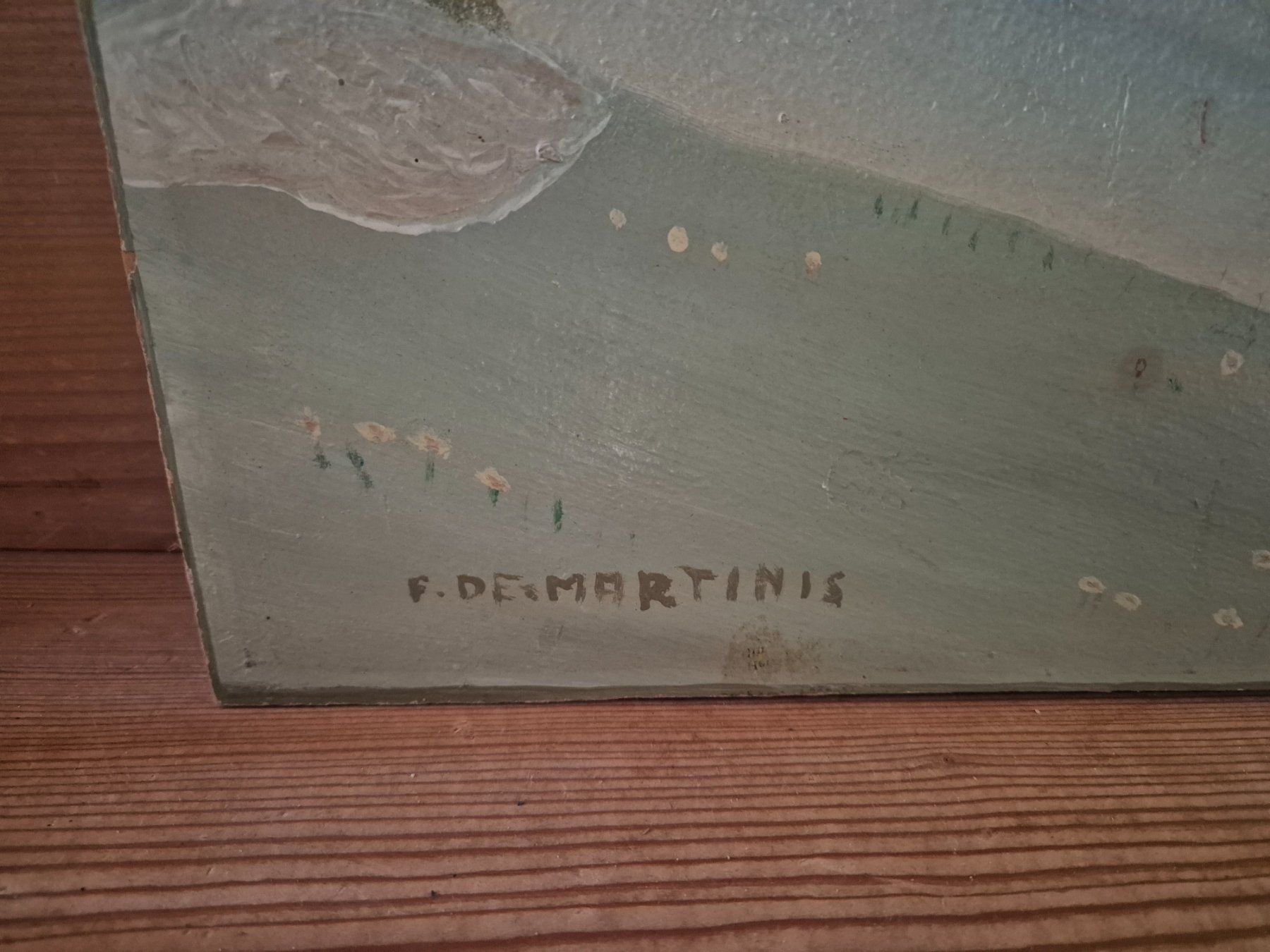Dipinti: Gemälde F. De Martinis, Schweizer Landschaft, Vintage – Usato da Grandval venduto da ChezJerome 1