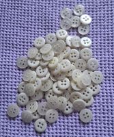 1 Lot Knöpfe 13 mm. elfenbeinfarben