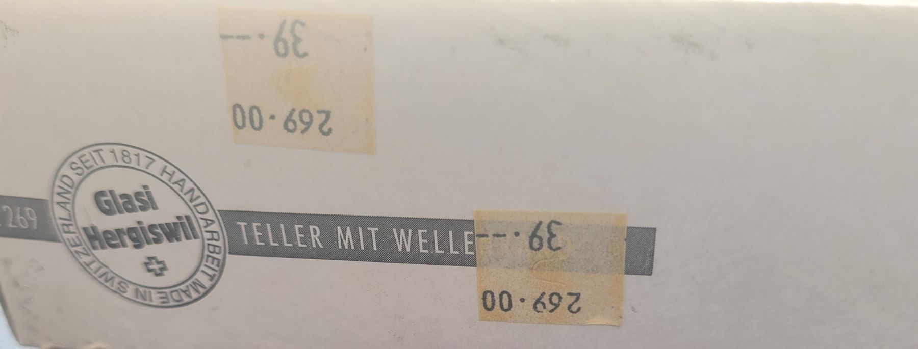 Glasi Hergiswil Piatti: Glasi Hergiswil Teller – Nuovo (secondo la descrizione) da Horn venduto da Minerva67 2