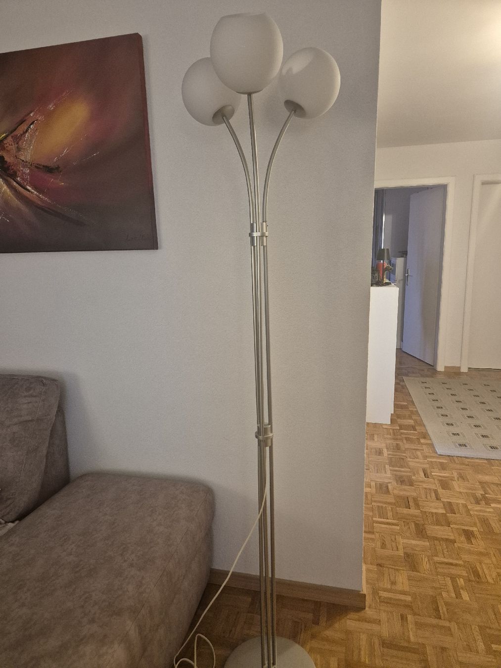 Lampade: Lampadaire design à 3 lumières – Usato da La Tour-de-Peilz venduto da Taliade 4