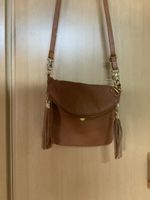 Crossbody bag brown with tassel detail like new
