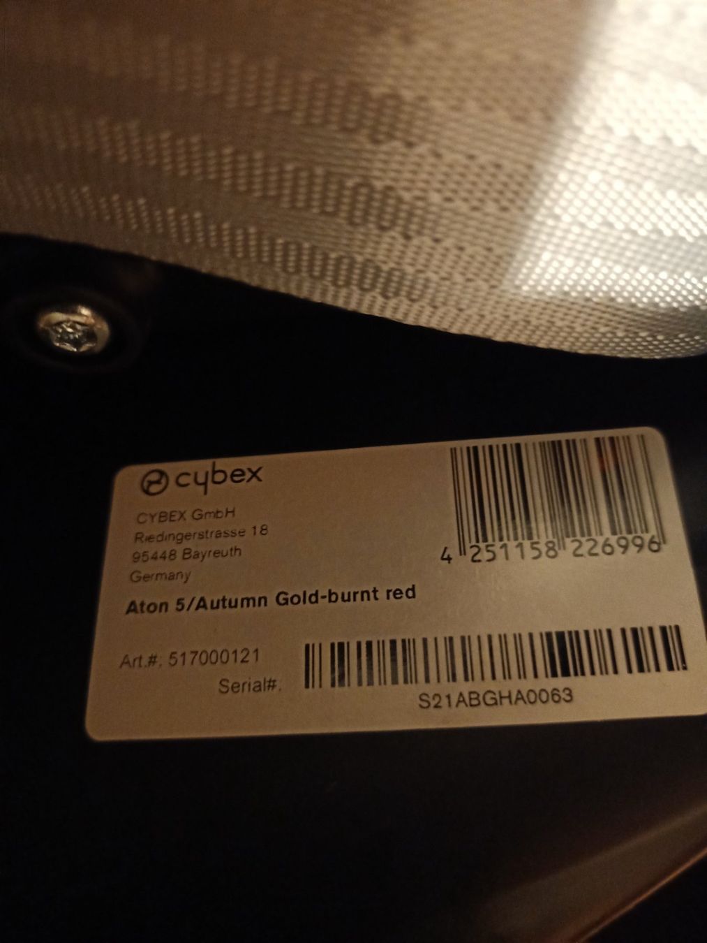Cybex Auto-Kindersitze: Babyschale Cybex Aron 5 – Gebraucht aus Grenchen von Tirana 5