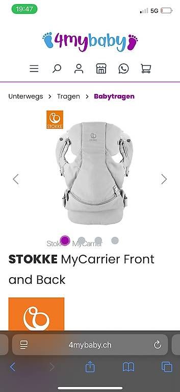 Stokke Porte-bébés ventraux & dorsaux: Stokke Front and Back Carrier – D'occasion à Bern par rom_gj9b 1