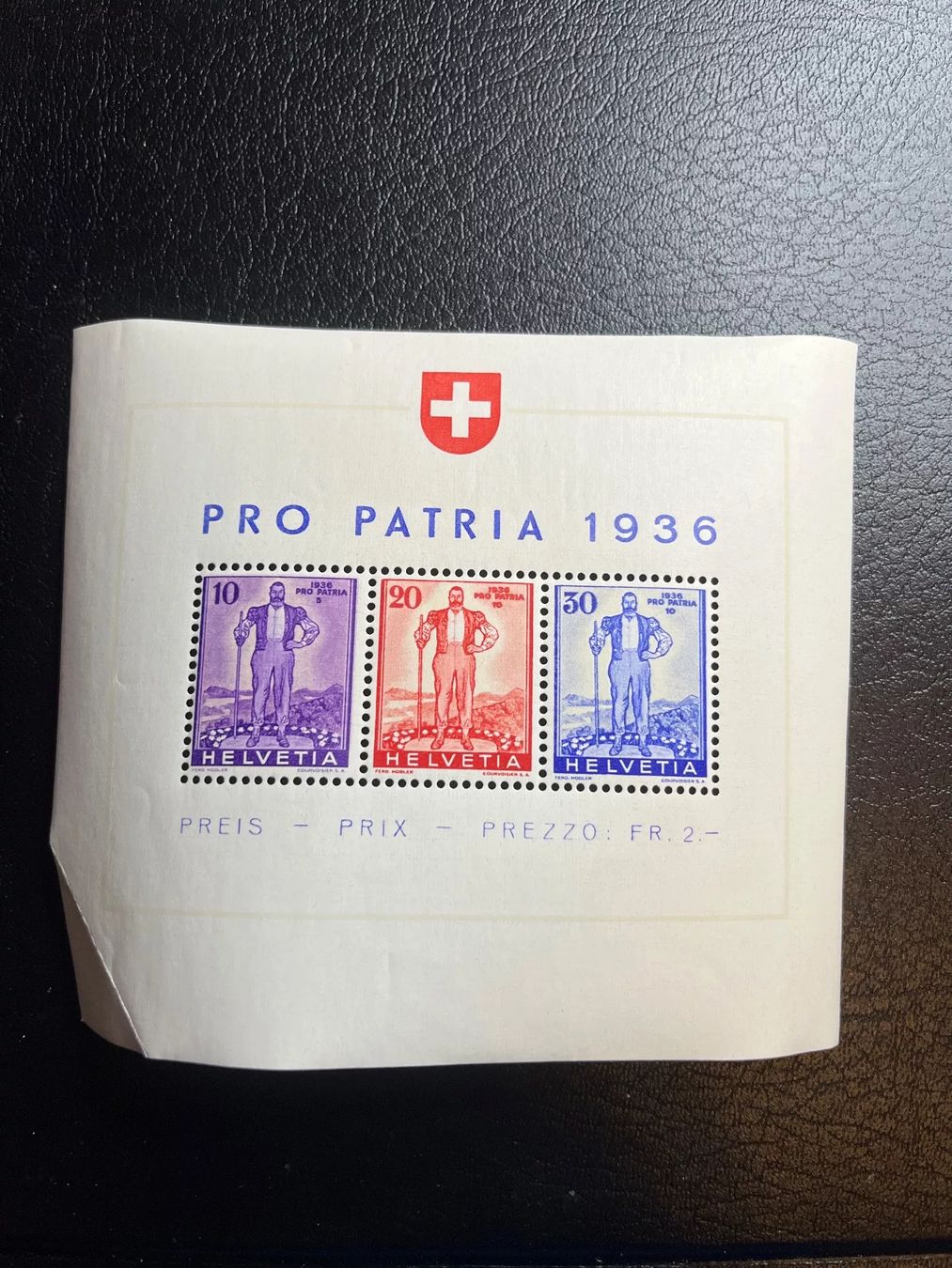 Tutti i francobolli: 1936 Nr. W8 postfrisch SBK 140.- – Usato da Dagmersellen venduto da wyss1982