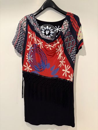 DESIGUAL Y2K vibtage style boho Top - size S